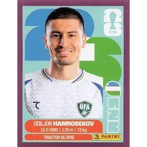Panini Fifa World Cup 2026 Sticker PURPLE BORDER Odiljon Hamrobekov UZB10